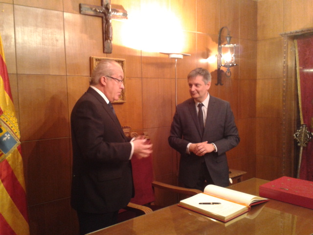 Visita del ministro de AA.EE. de Andorra, actual presidente de la CTP