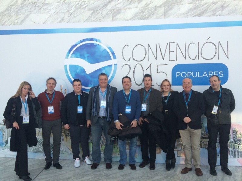 Una delegación del PP de Jaca acude a la convención nacional en Madrid